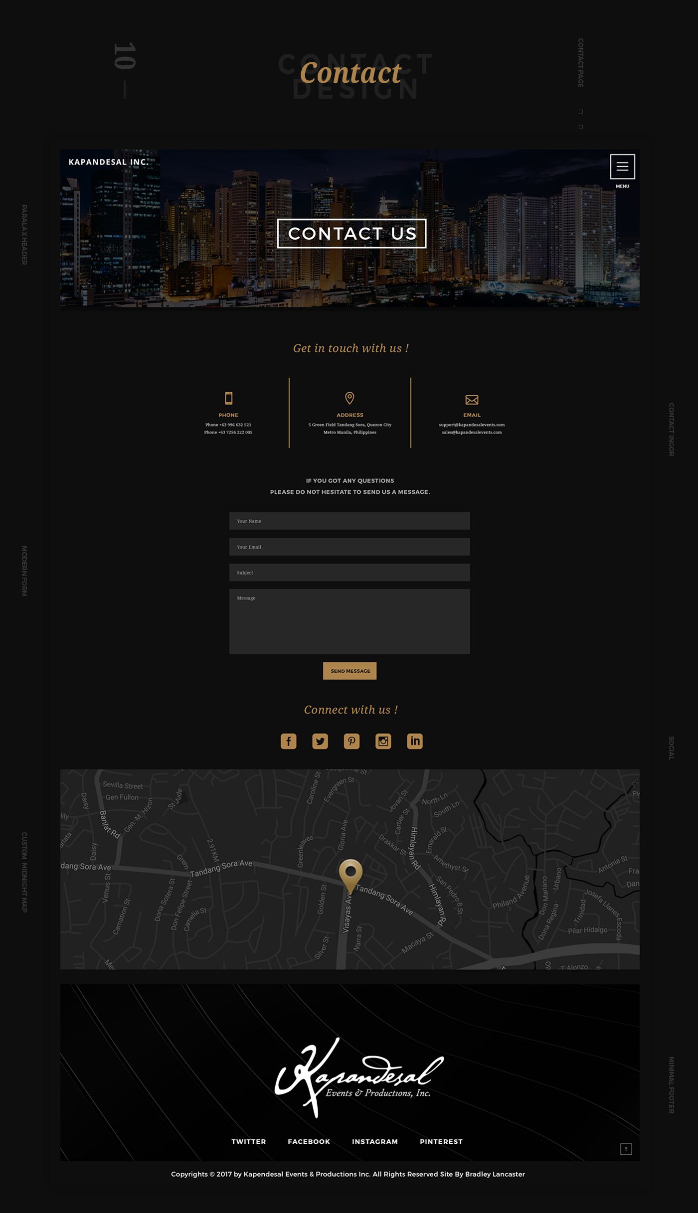 1400x2434 Events Productions Modern Website Design