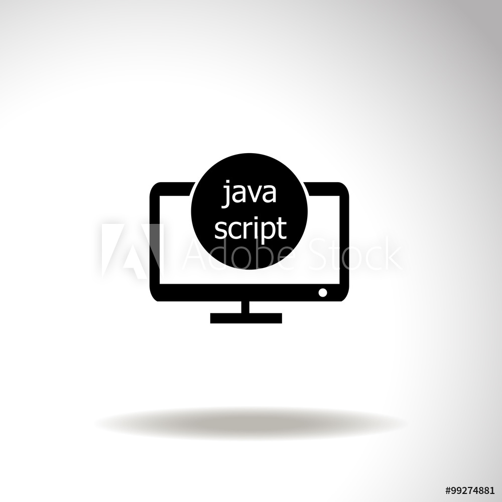 1000x1000 Photo Art Print Java Script Icon Programming Language Europosters