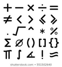 260x280 Greek Character Math Black Mathematical Symbol Icon Set On White