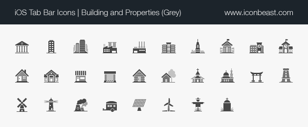 630x260 Buildings And Properties Ios Tab Bar Icons