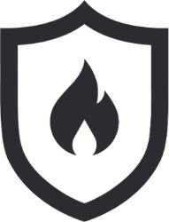 191x250 Fire Protection Icon Sticker