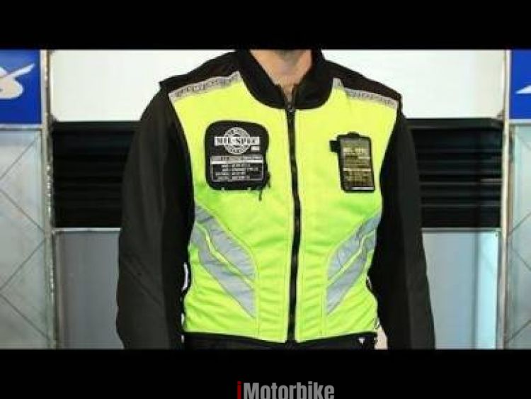 750x563 Icon Vest Safety Jacket Reflector Yamaha Kawasaki Size S
