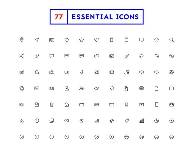 650x496 Free Download Minimal Outline Icons