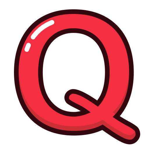 512x512 Letter, Red, Alphabet, Q, Letters Icon