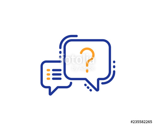 Question Mark Line Icon Quiz Chat Bubble Sign Colorful Outline 500x405 Question Mark Line Icon Quiz Chat Bubble Sign Colorful Outline