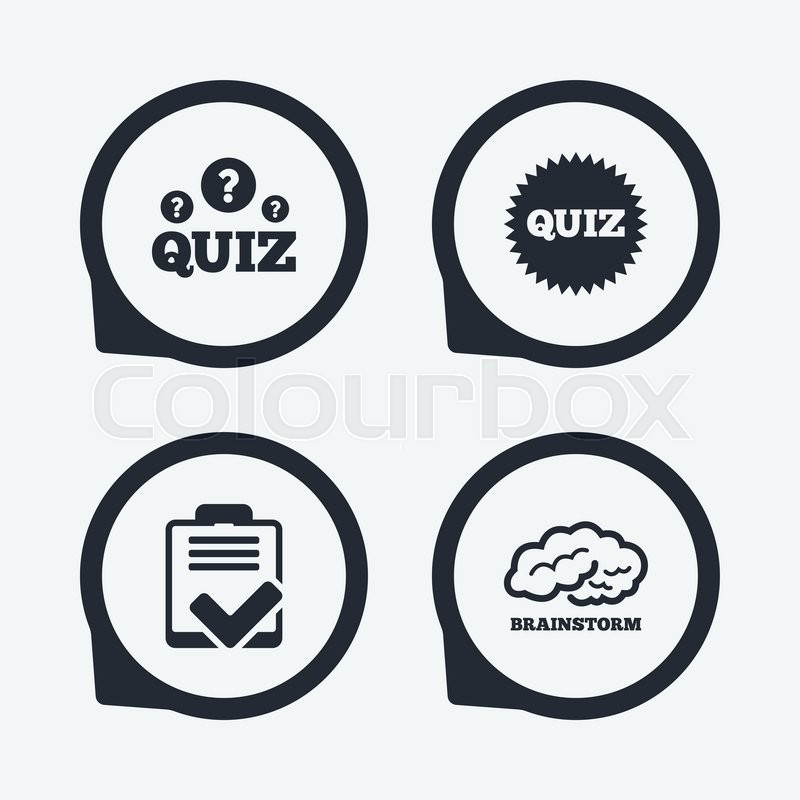 Quiz Icons Brainstorm Or Human Think Stock Vector Colourbox 800x800 Quiz Icons Brainstorm Or Human Think Stock Vector Colourbox