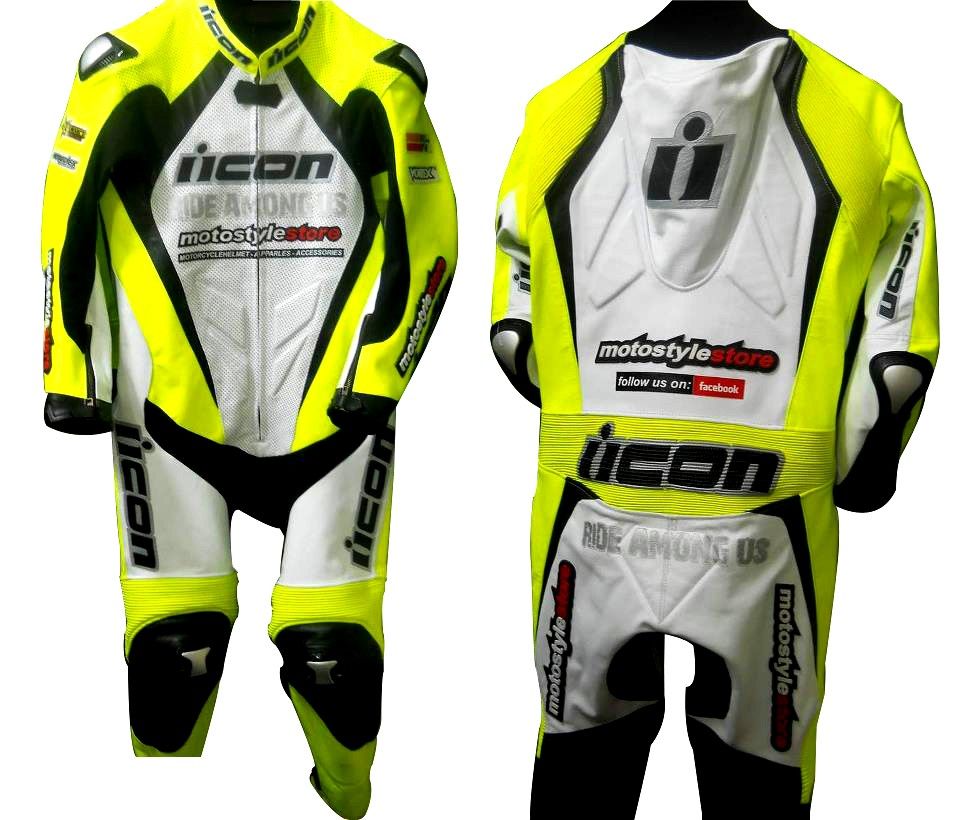 960x820 Icon One Piece Two Piece Motorbike Motorcycle Cow Hide Leathers