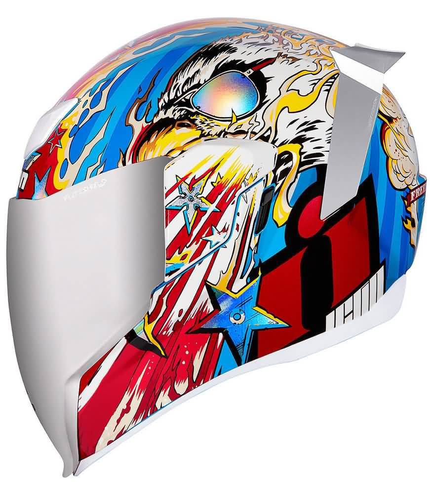 871x1000 Icon Freedom Spitter Glory Helmet Airflite Motorcycle Streetbike