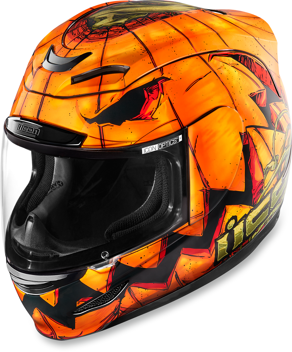 997x1200 Icon Airmada Halloween Pumpkin Motorcycle Helmet Trick O Str