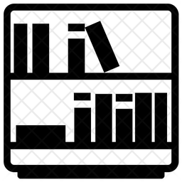 256x256 Book Rack Icon Of Glyph Style