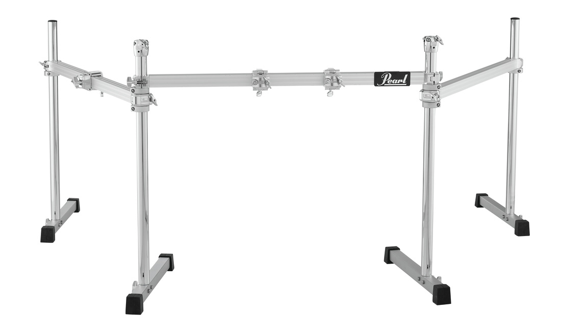 1100x659 Pearl Drums Sided Icon Rack With Curved Bars Full