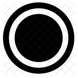 256x256 Radio Button Icon Of Glyph Style