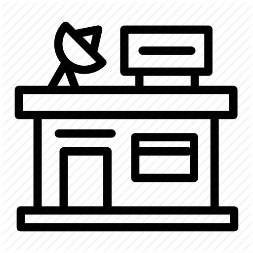 512x512 Building, City, Cityscape, Radio, Station, Town Icon