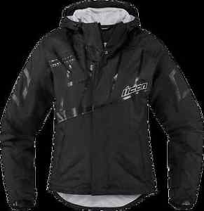 291x300 Womens Icon Black Textile Pdx Motorcycle Riding Rain Jacket