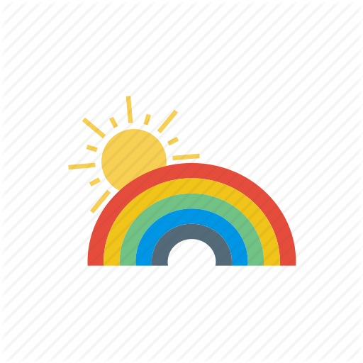 512x512 Forecast, Rainbow, Weather Icon