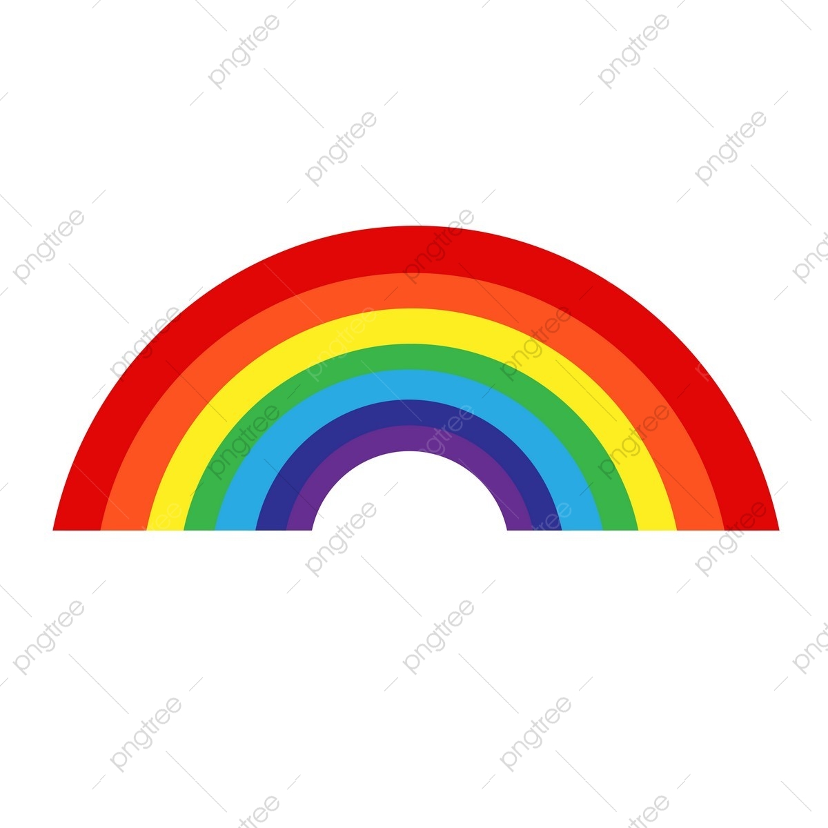 1200x1200 Rainbow With Cloud Icon, Rainbow, Illustration, Sky Png And Vector