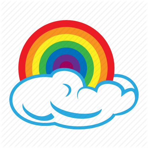 512x512 Cloud, Data, Day, Rainbow, Storage, Upload, Weather Icon