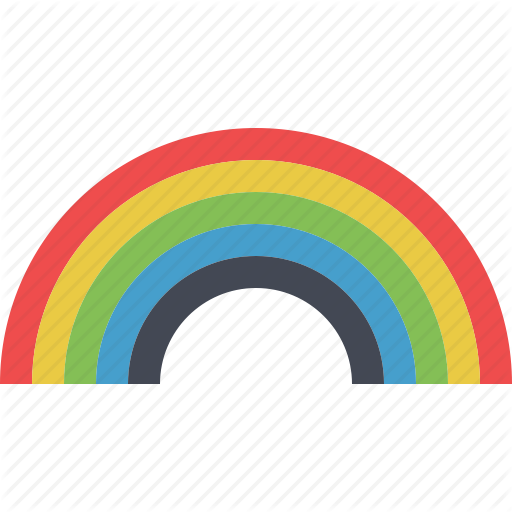 512x512 Colored, Colorful, Fantasy, Playful, Rainbow, Sky Rainbow Icon