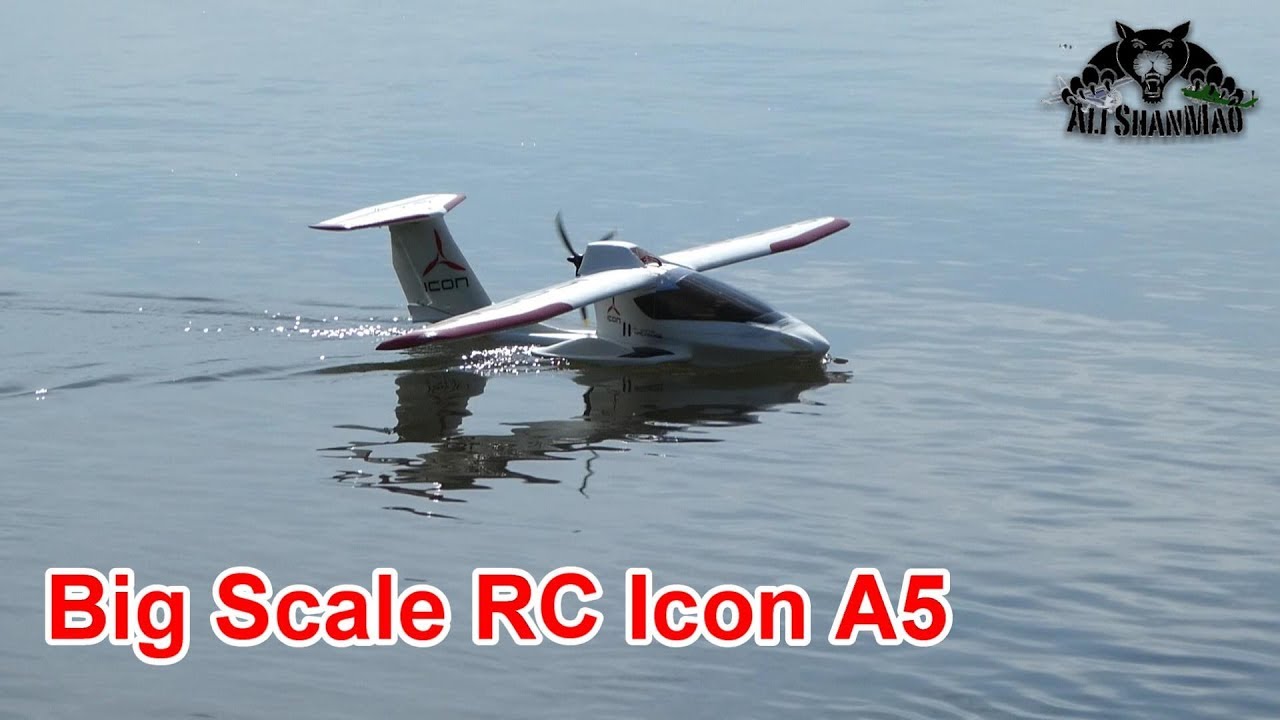 1280x720 Big Scale Rc Icon Sea Plane Epic Flight From River