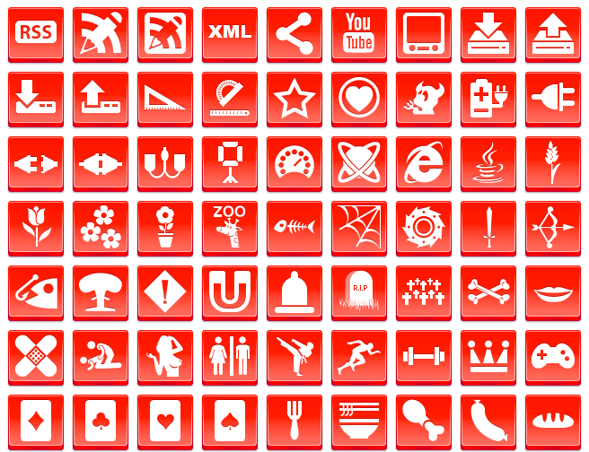 Free Red Button Icons 656x504 Free Red Button Icons