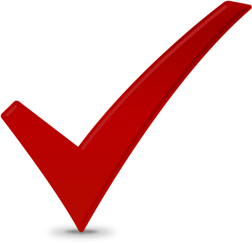 Check Icon Red 500x485 Check Icon Red