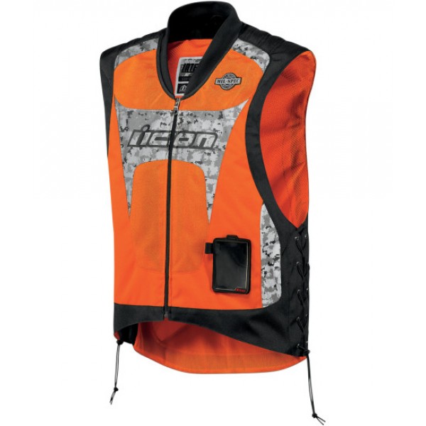 600x600 Icon Interceptor Reflective Vest Orange Jacket