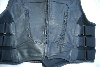 400x269 Black Leather Icon Regulator Motorcycle Vest Wig Embroidered