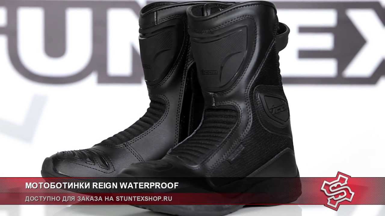 1280x720 Motoboty Icon Reign Waterproof Boot