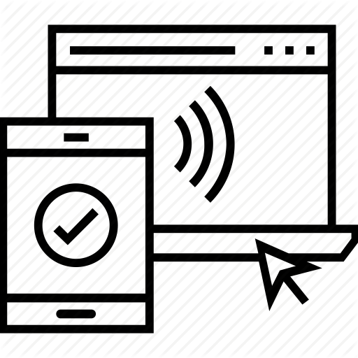 512x512 Access, Laptop, Mobile, Remote Access, Signals Icon