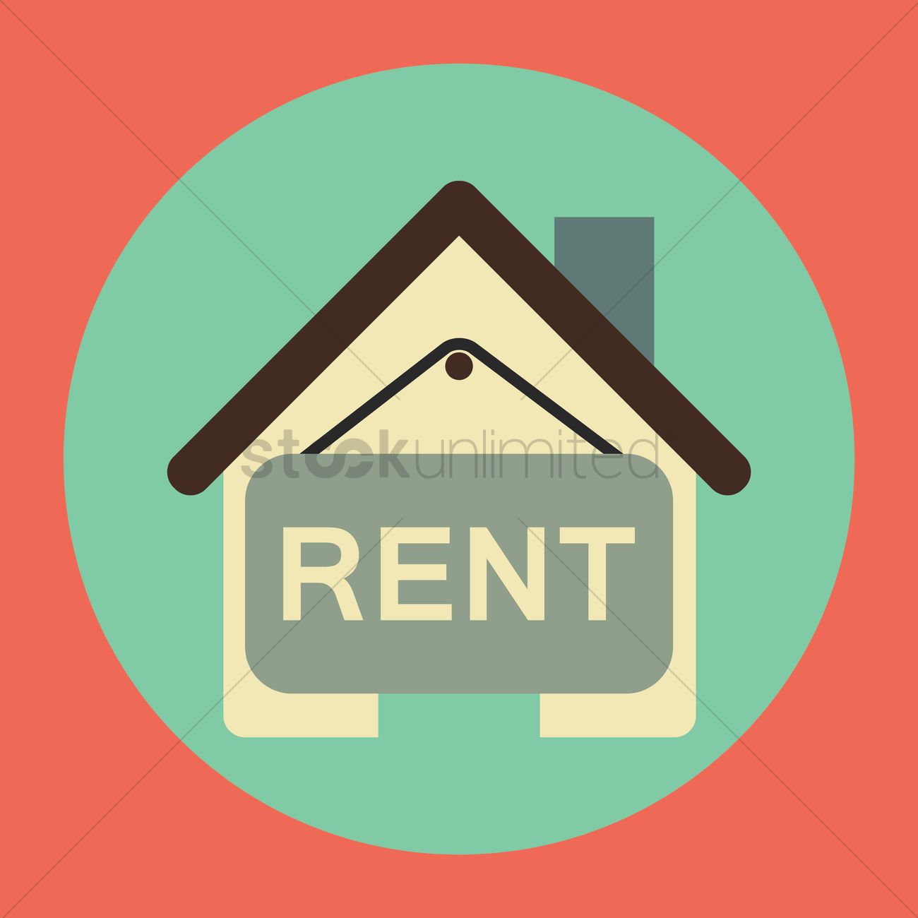 1300x1300 House On Rent Icon Vector Image