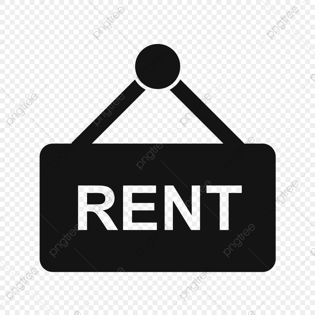 1024x1024 Vector Rent Icon, Rental Logo, Black Rental Logo, Black Rental