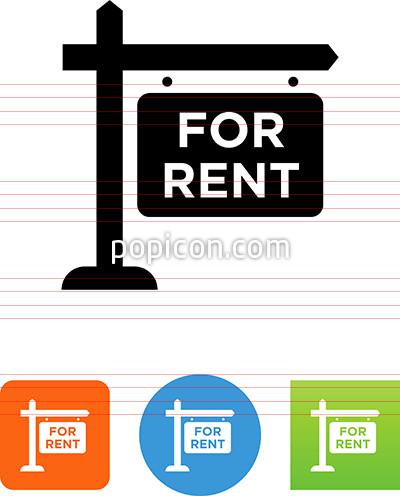 400x496 For Rent Sign Icon
