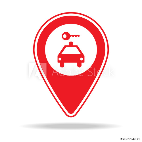 500x500 Car Rental Map Pn Element Of Warning Navigation Pn
