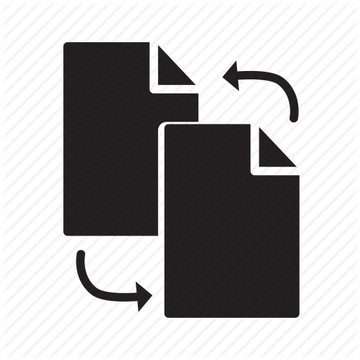512x512 Arrows, Document, Exchange, Files, Replace Icon