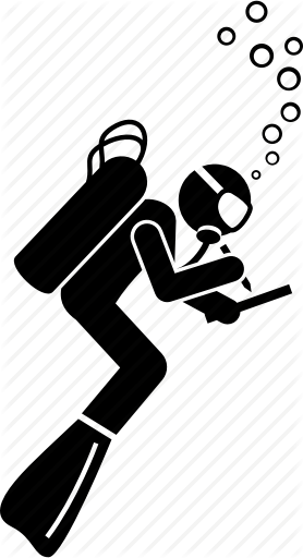 278x512 Diver, Diving, Job, Research, Underwater, Writing Icon