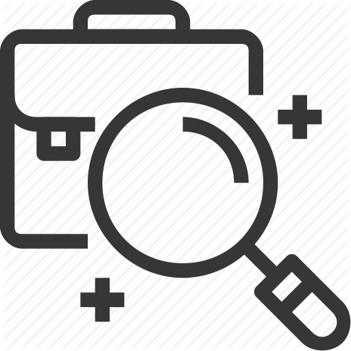 512x512 Bag, Business, Career, Find, Job, Management, Research, Search Icon