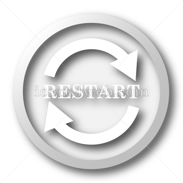 600x600 Restart White Icon Restart White Button