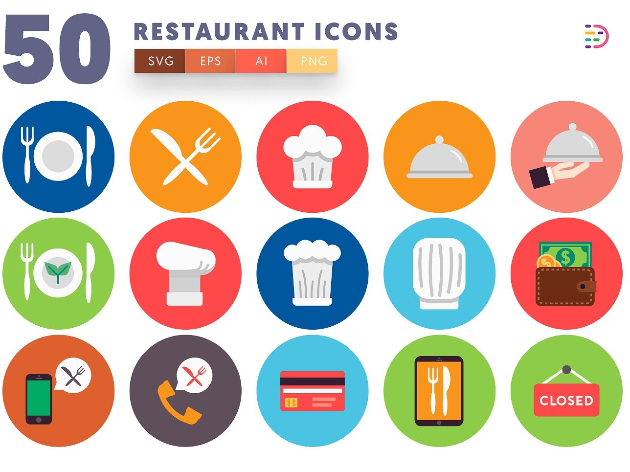 Restaurant Icons 1288x965 Restaurant Icons