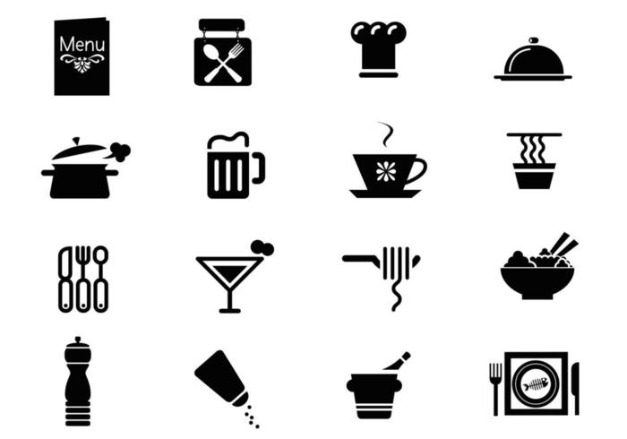 Restaurant Icon Vector Pack 700x490 Restaurant Icon Vector Pack