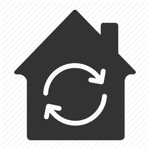 512x512 Arrow, House, Property, Real Estate, Reload, Restoration, Rotation