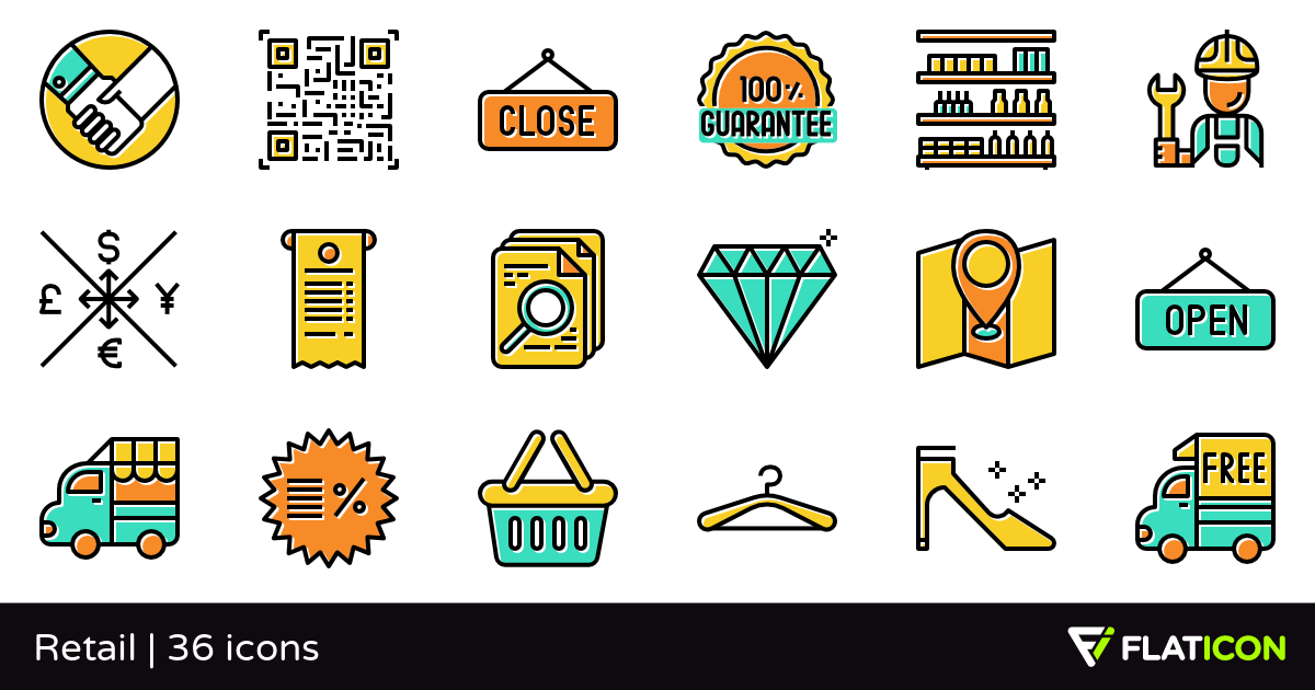1200x630 Retail Free Icons