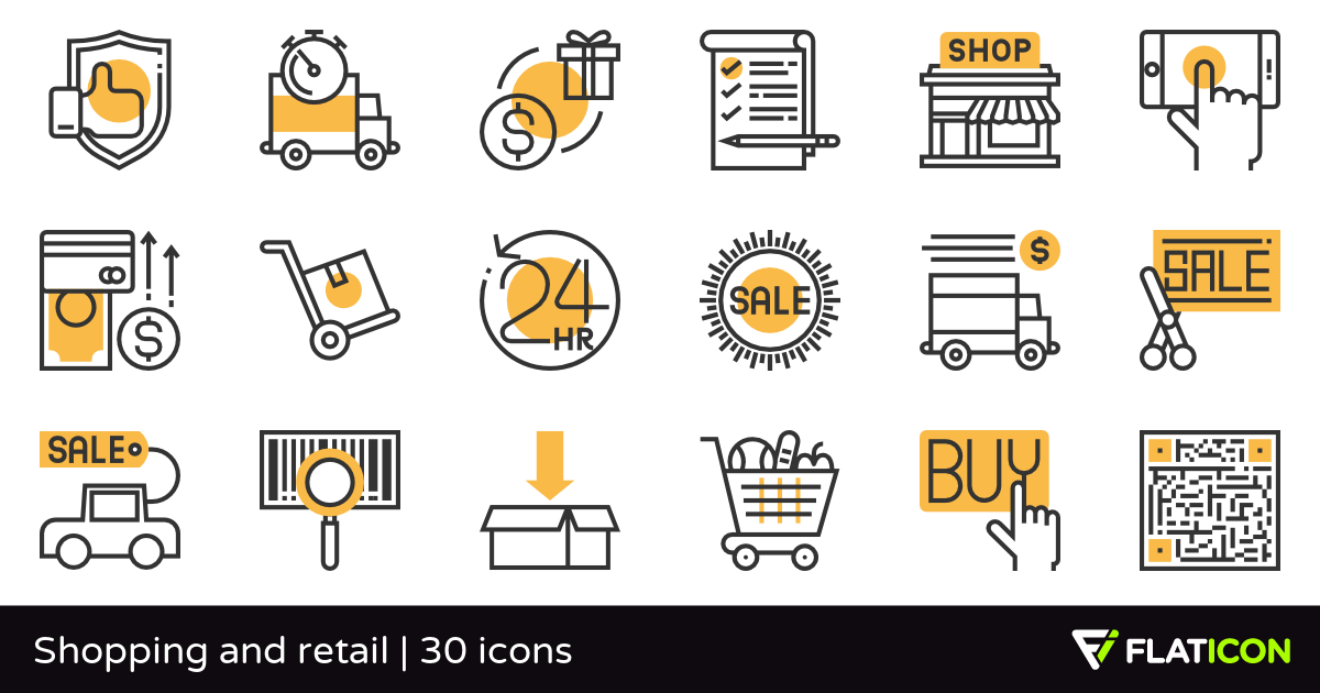1200x630 Shopping And Retail Free Icons