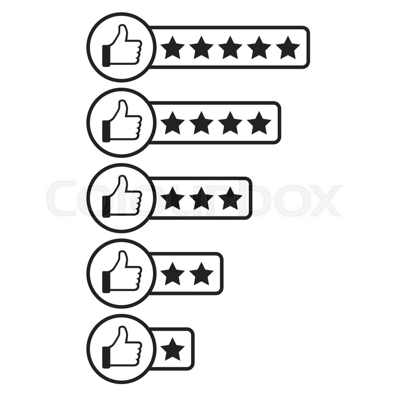 800x800 Customer Review Icon Thumb Up With Stock Vector Colourbox