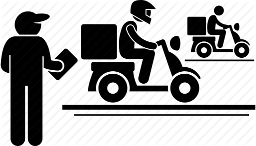 Delivery, Motorbike, Motorcycle, Parcel, Postman, Rider, Shipping Icon 512x293 Delivery, Motorbike, Motorcycle, Parcel, Postman, Rider, Shipping Icon