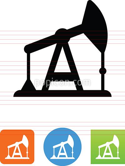 400x528 Oil Rig Pumpjack Icon