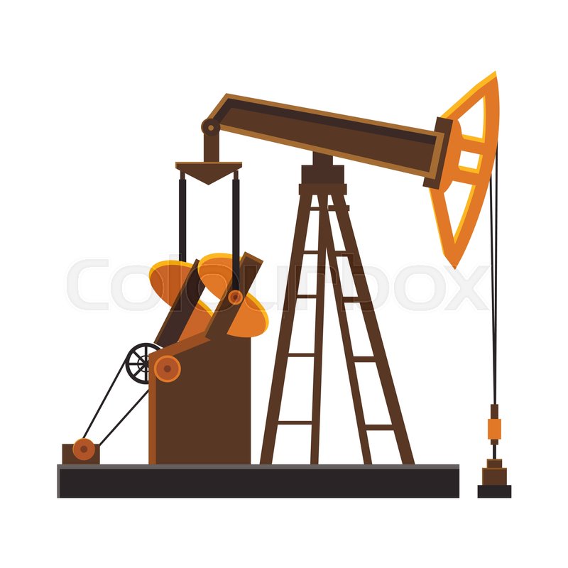 800x800 Oil Rig Icon In Cartoon Style Isolated Stock Vector Colourbox