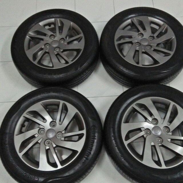 640x640 Rims Myvi Icon Ori Sekali Tayar, Cars, Cars For Sale On Carousell