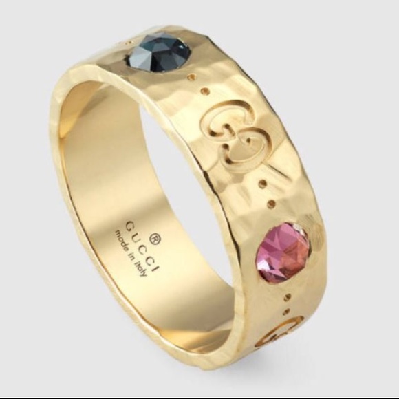 580x580 Gucci Jewelry Icon Ring In Gold And Color Gems Poshmark