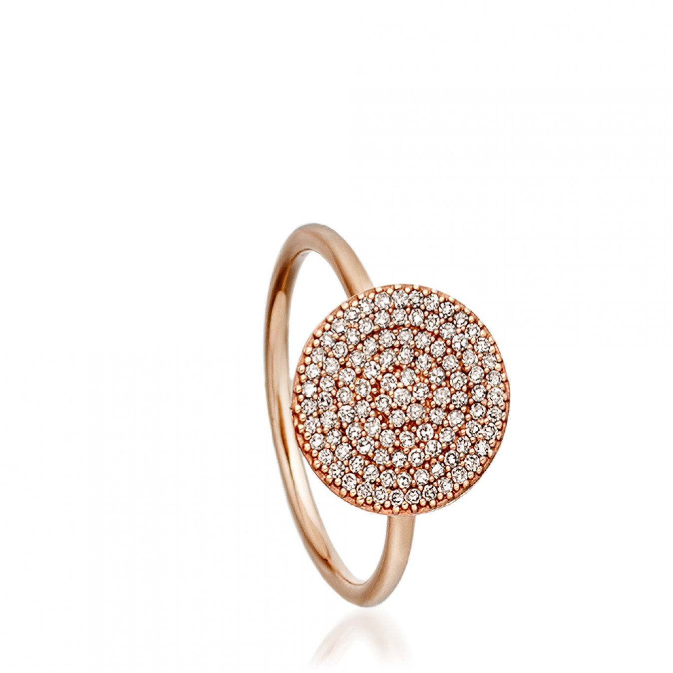 1348x1348 Icon Diamond Ring Rose Gold Astley Clarke