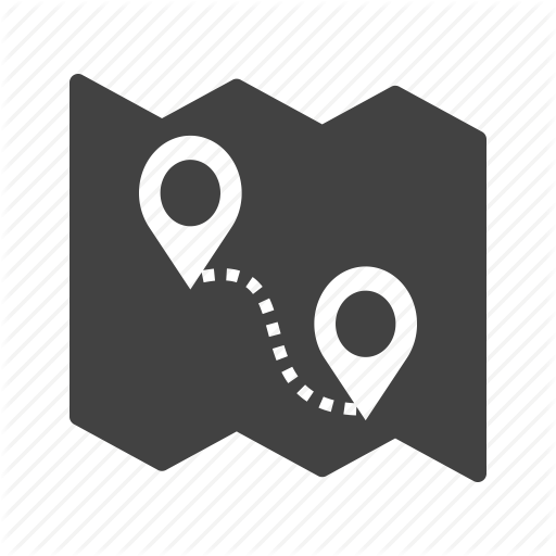 512x512 Destination, Gps, Map, Road, Roadmap, Route, Trip Icon